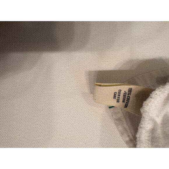 Abercrombie and Fitch 00's White/Green Striped Polo Size M Juniors - Picture 5 of 5